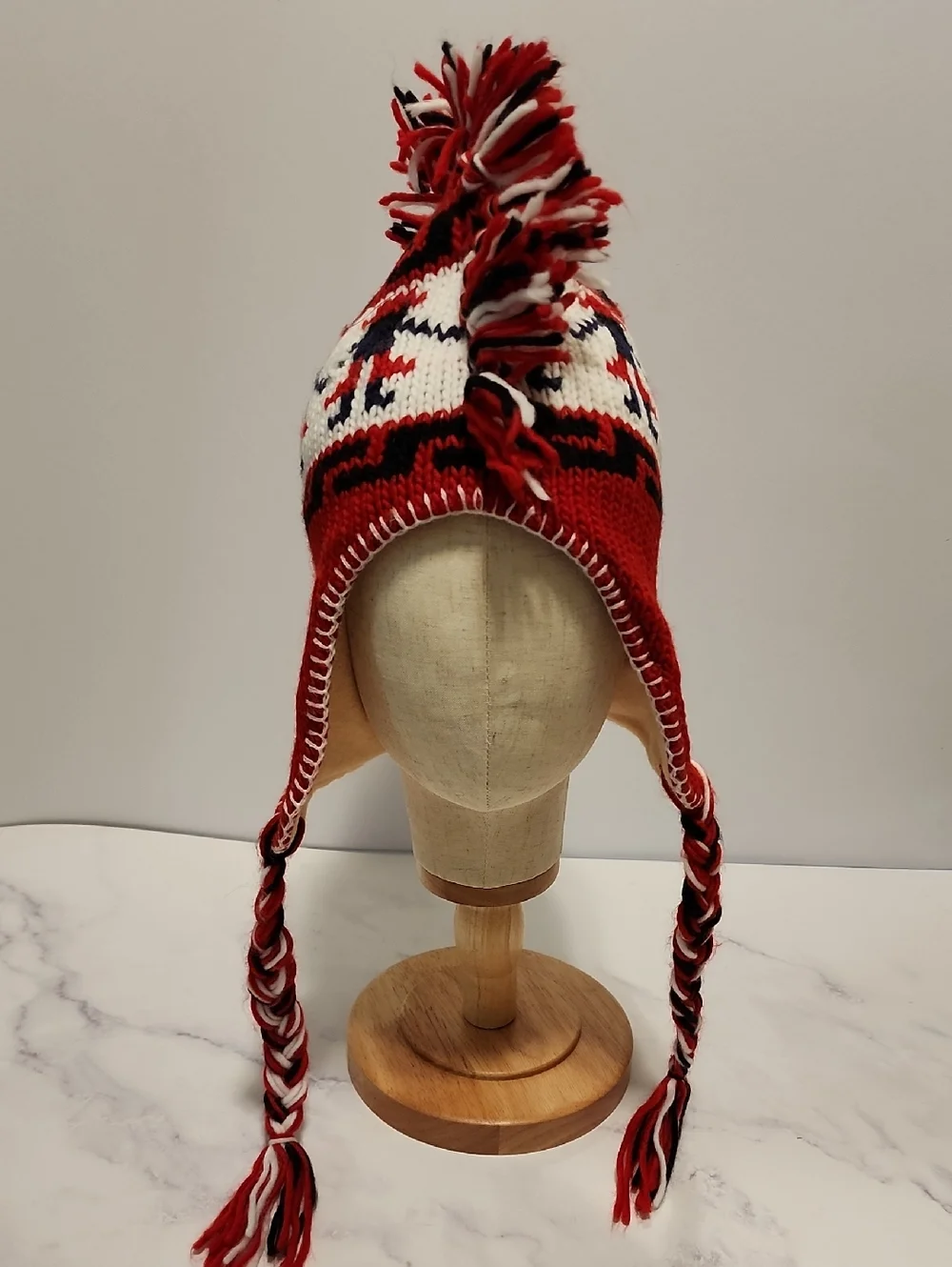 Johnkent Winter Red & White Hat Brand New